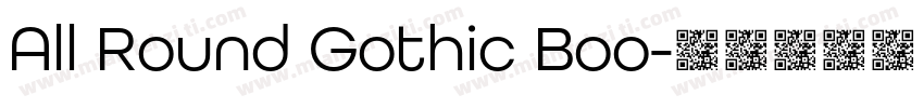 All Round Gothic Boo字体转换